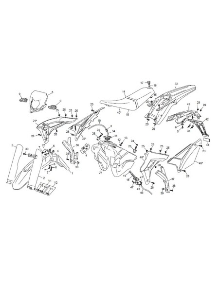 Placa Radiador Derecha Sherco SE-R 2019