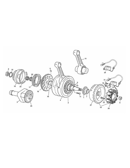 Piñón Cadena Cigüeñal Sherco SE 450 05-10