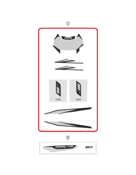Kit Adhesivos Husaberg FE 250-501 2013 TE 125-300 2013