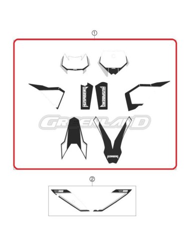 Kit Adhesivos Husaberg TE 125/250/300 2012