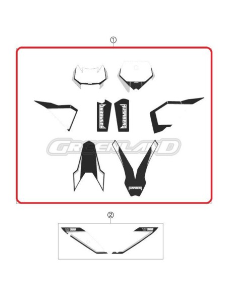 Kit Adhesivos Husaberg TE 125/250/300 2012