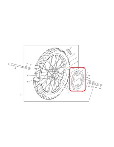 Disco Freno Delantero 270 mm Sherco End 2012