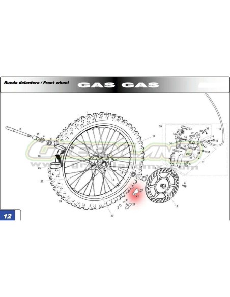 Platina + Imán para sensor velocímetro