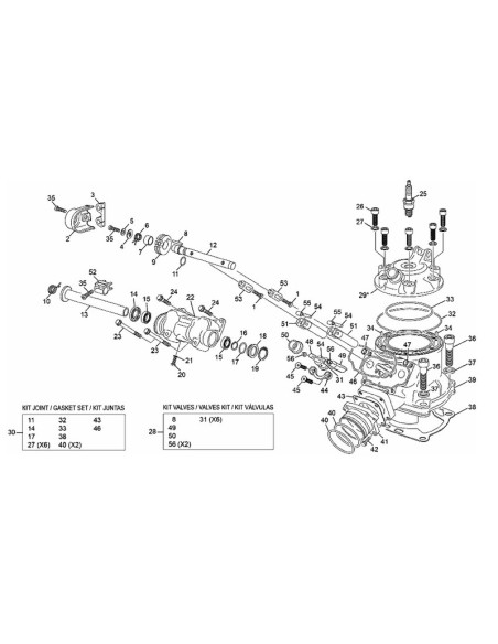 Junta Cilindro Sherco END 300 2T 0.3 mm