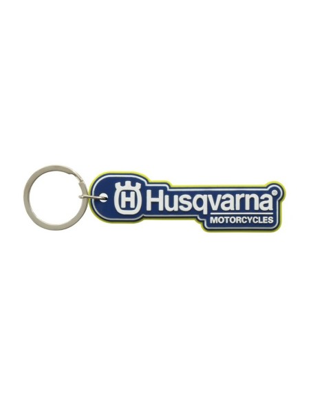 Llavero de Goma Husqvarna Azul