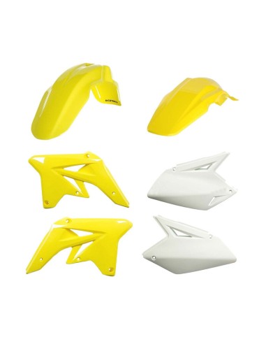 Kit Plásticos Acerbis Suzuki RMZ 250 07-09 Amarillo/Blanco