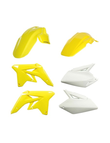 Kit Plásticos Acerbis Suzuki RMZ 250 07-09 Amarillo/Blanco