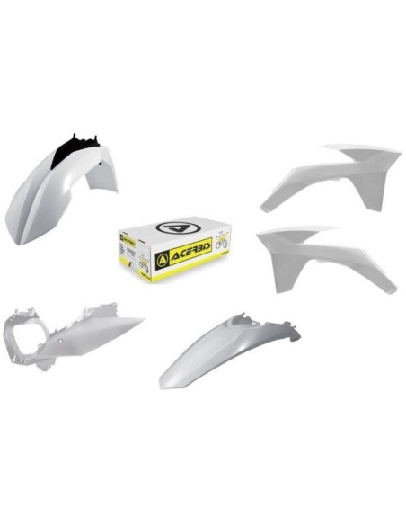 Kit Plásticos Acerbis KTM SX/SX-F 13-14 Blanco