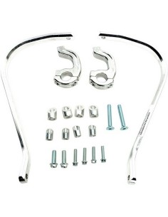 Kit Barras Protectoras Moose Racing Puños Contour Plata
