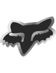 Adhesivo Fox Logo Plata (177 mm)