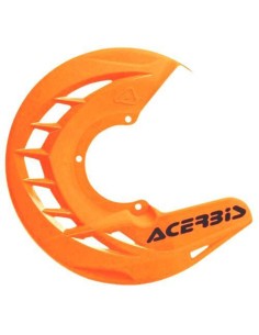 Protector Disco Delantero Acerbis X-Brake Naranja Flúor