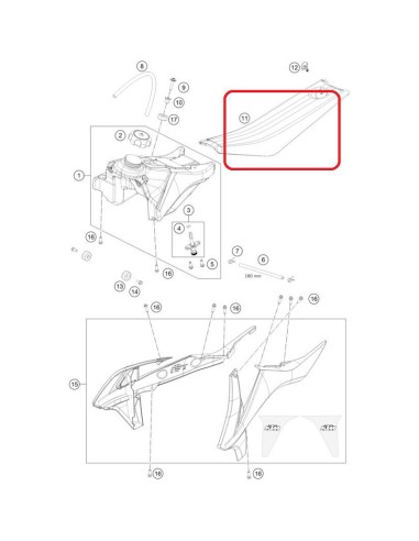 Asiento KTM SX 50 2016