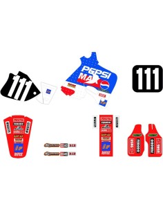 Kit Adhesivos Tecnosel Replica Team Honda Pepsi 1994 CR 125 93-94 CR 250 92-94