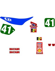 Kit Adhesivos Tecnosel Replica Team Honda 1987 CR 125 87-88 CR 250 1987
