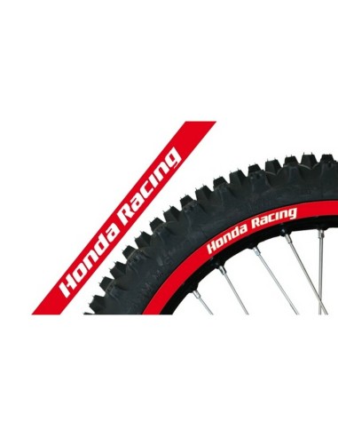 Kit Adhesivos Llanta Blackbird Crystall Honda Rojo