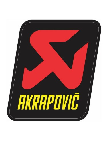 Adhesivo Vinilo Grueso Akrapovic 9.5x7.5 cm