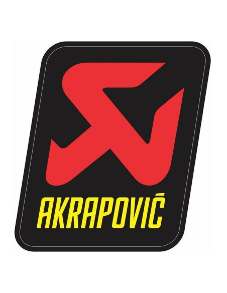 Adhesivo Vinilo Grueso Akrapovic 9.5x7.5 cm