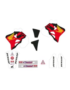 Kit Adhesivos + Funda de Asiento Tecnosel Replica Team Honda 1995 USA CR 125 95-97 250 95-96