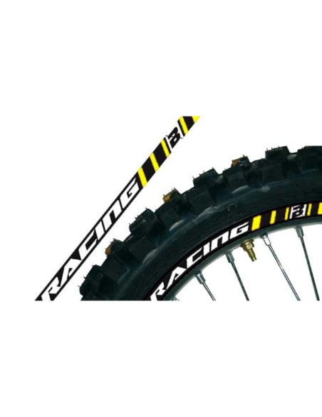 Kit Adhesivos Llanta Blackbird Crystall Amarillo