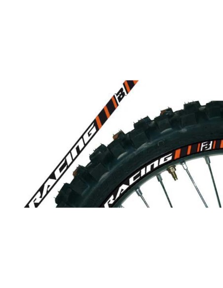 Kit Adhesivos Llanta Blackbird Crystall Naranja