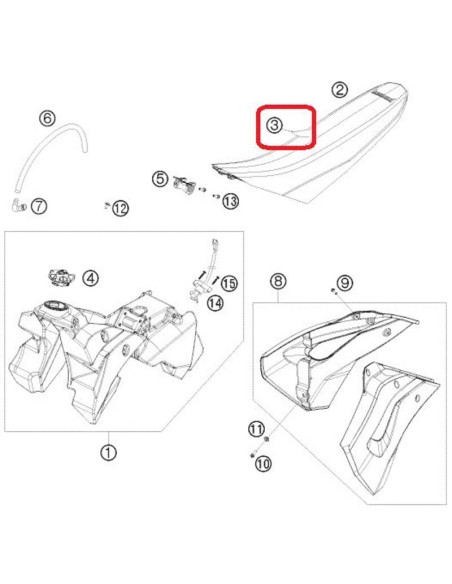 Funda Asiento Original Husaberg 4T FE 09-12