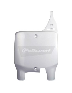 Placa frontal polisport RM 125-250 99-00 blanco