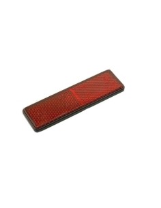 Catadióptrico Rectangular 91X25 mm Rojo