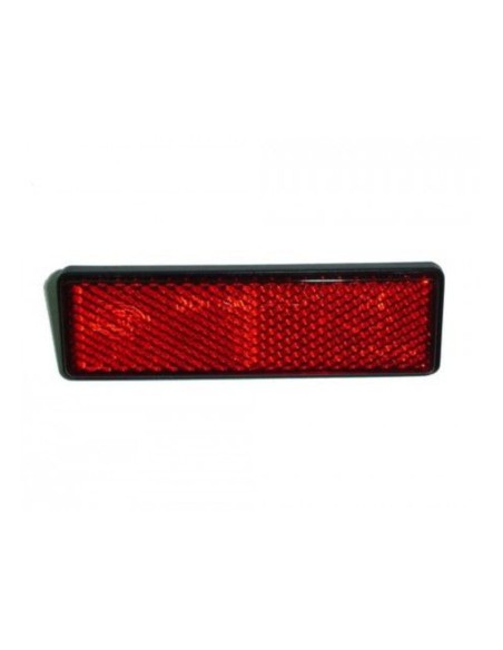 Catadióptrico Rectangular 75X25 mm Atornillable Rojo