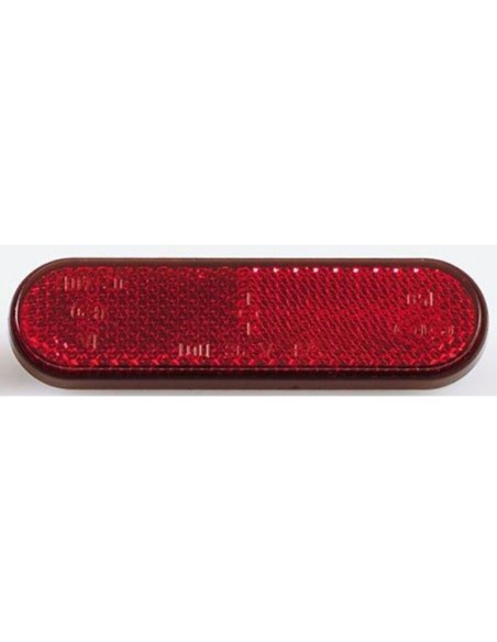 Catadióptrico Ovalado 100x25 mm Rojo