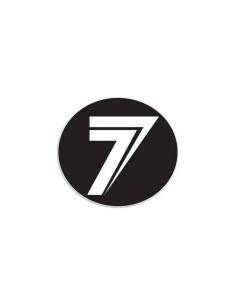 Adhesivo Seven DOT (4") Negro/Blanco