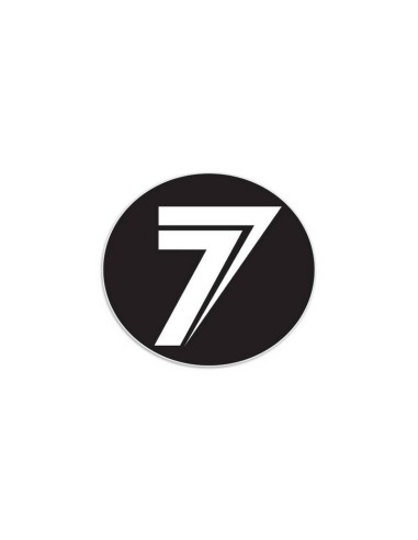 Adhesivo Seven DOT (4") Negro/Blanco