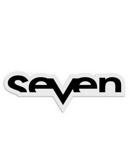 Adhesivo Seven Brand (5"x1,6") Negro/Blanco