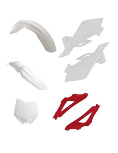 Kit Plásticos Race Tech Husqvarna TE 250 08-09 TE 310 08-10 TC 250 08 TC/TE 450/510 08-10 Blanc/Rojo