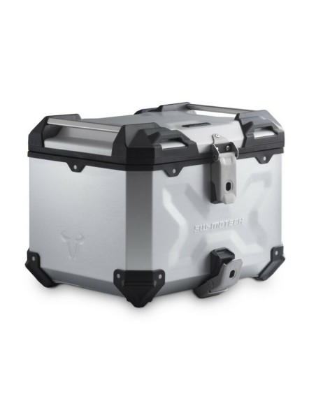 Maleta Superior Aluminio Top Case SW-Motech Trax ADV 38 L Plata