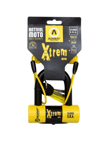 Antirrobo Auvray Disco Universal Xtrem Mini SRA + Cordón de Aviso