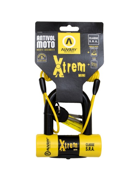 Antirrobo Auvray Disco Universal Xtrem Mini SRA + Cordón de Aviso