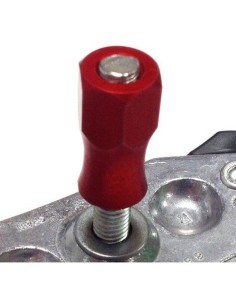 Tuerca Aluminio Larga Agarre Cubierta Rojo