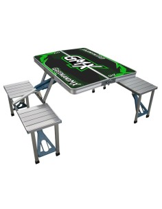 Mesa Plegable de Paddock con 4 Asientos GMX