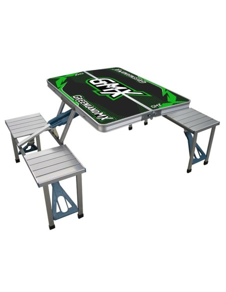 Mesa Plegable de Paddock con 4 Asientos GMX