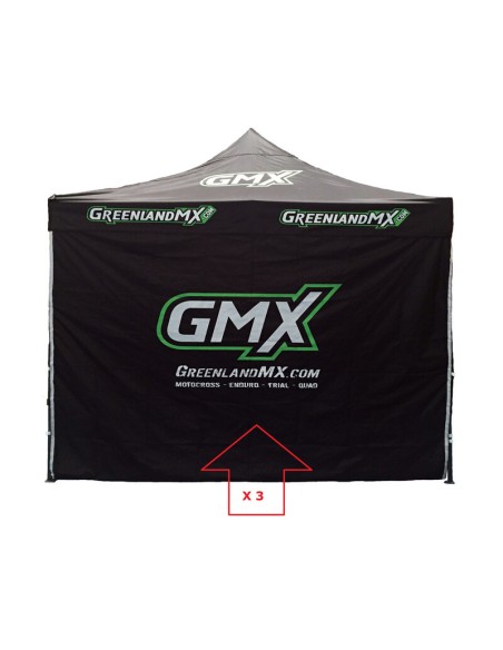 Juego 3 Lonas Laterales Carpa 3 x 3 Negra GMX