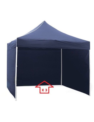 Juego 3 Lonas Laterales Carpa 3 x 3 Azul