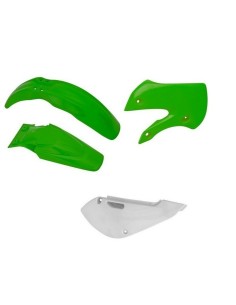 Kit Plásticos Race Tech Kawasaki KX 65 00-21 Verde/Blanco