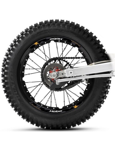 Kit Adhesivos de Llantas Hebo Universal Naranja