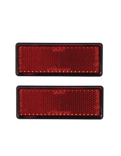Catadióptrico Rectangular Oxford (2 unid) Rojo