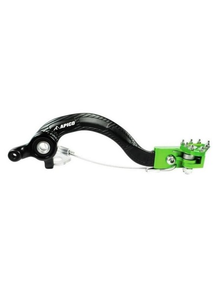 Pedal de Freno Trasero Kawasaki KX 65 00-.. Suzuki RM 65 03-05 Negro/Verde