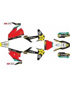 Kit Adhesivos Completo Rockstar Husqvarna FC/TC 19-22 Rojo