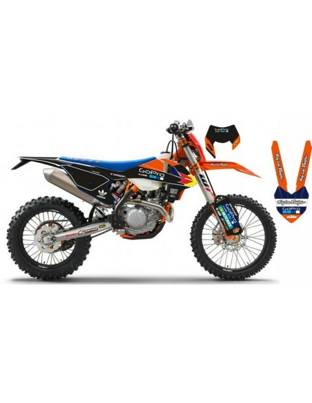Kit Adhesivos Completo Go Pro KTM EXC 17-19 Black Edition