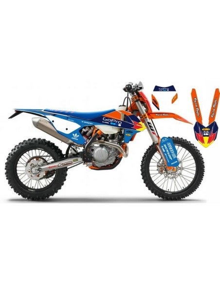 Kit Adhesivos Completo Go Pro KTM EXC 17-19 Blue Edition