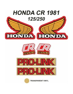 Kit Adhesivos OEM Honda CR 125/250 R 1981