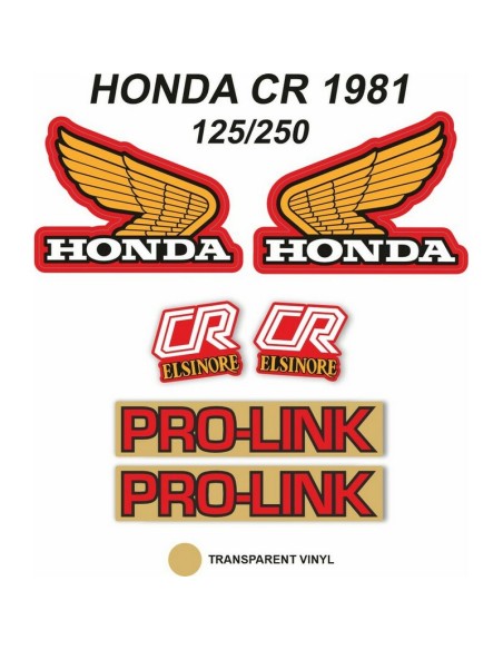 Kit Adhesivos OEM Honda CR 125/250 R 1981